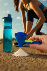 PowderPort™ Mess-Free Supplement Scoop + Funnel Tool